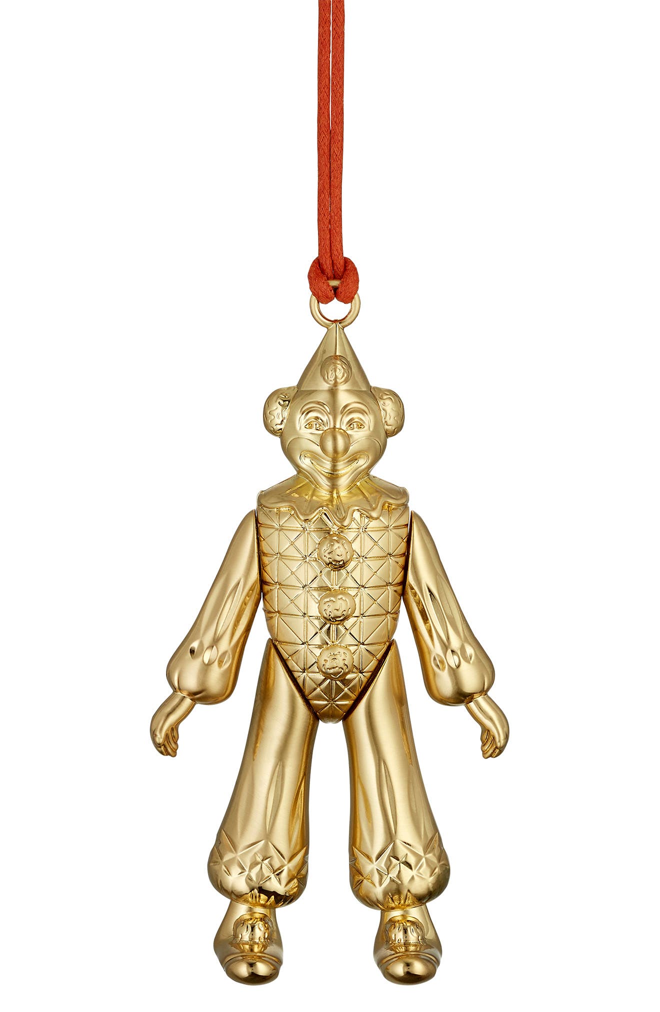 Waterford Christmas Clown Ornament in Gold 