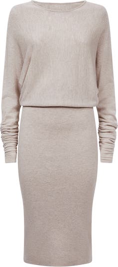 REISS Nikki Long Sleeve Knit Dress