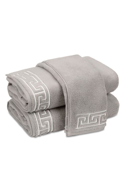 Matouk Adelphi Cotton Hand Towel in Sterling at Nordstrom