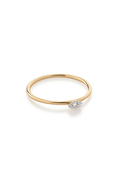 Shop Monica Vinader 14k Gold Marquise Diamond Stacking Ring