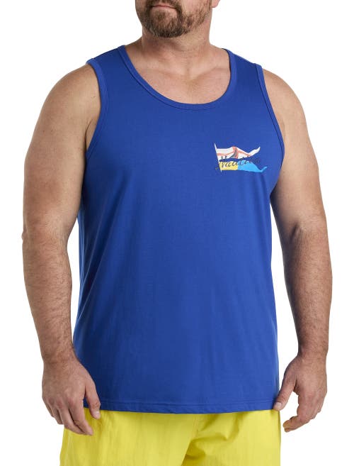 Shop Nautica Flags Sleeveless T-shirt In Bright Cobalt