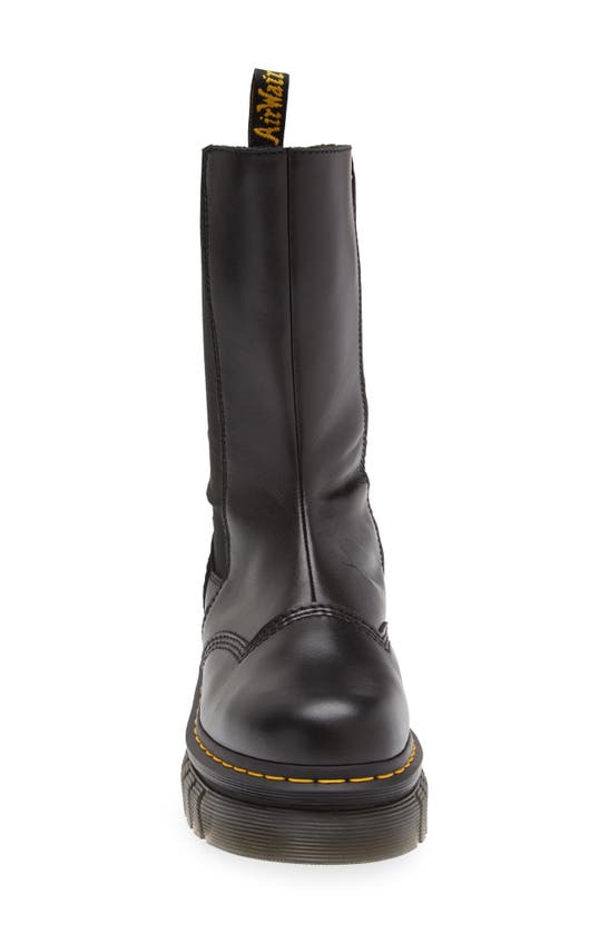 Dr. Martens' Dr. Martens Audrick Leather Platform Chelsea Boots In Black Nappa Lux