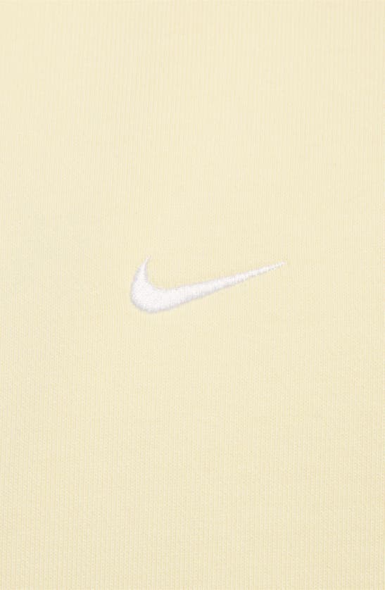 Shop Nike Solo Swoosh Fleece Hoodie In Alabaster/ White