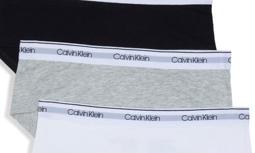Calvin Klein Kids' 3-pack Hipster Briefs In Heather Grey/black/white