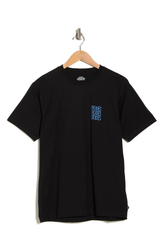 Shop Dickies Creswell Logo Graphic T-shirt In Knit Black