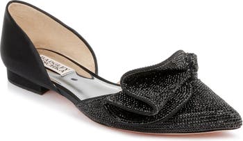 Badgley Mischka Collection Ileana Pointed Toe d Orsay Flat Women