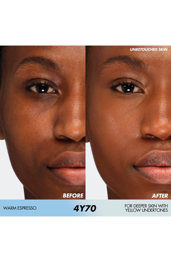 Make Up For Ever Hd Skin Hydra Glow Skin Care Foundation With Hyaluronic Acid In 4y70 - Warm Espresso