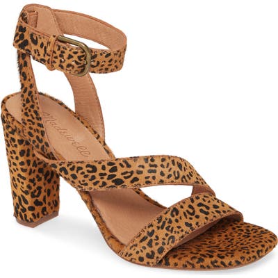 Madewll The Liv Genuine Calf Hair Sandal- Brown