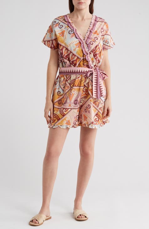 Geometric Cotton Romper