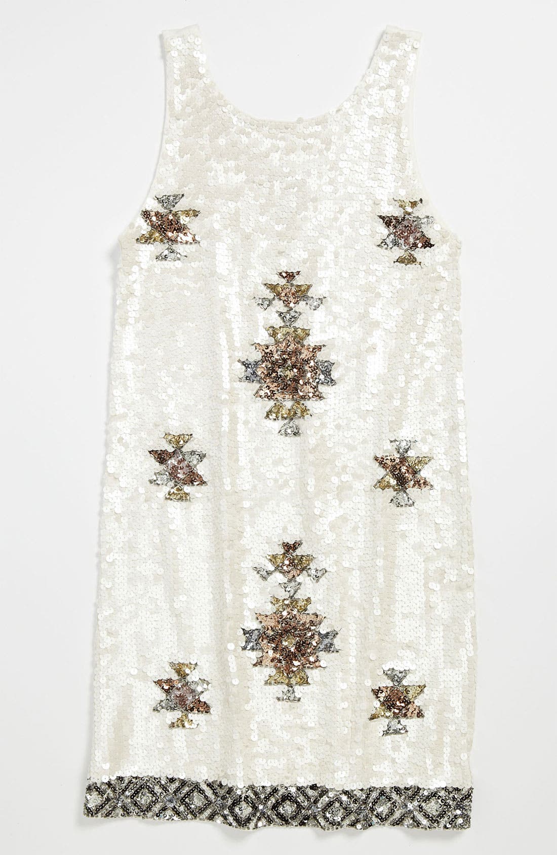 Flowers by Zoe Sequin Tank Dress (Big Girls) Nordstrom