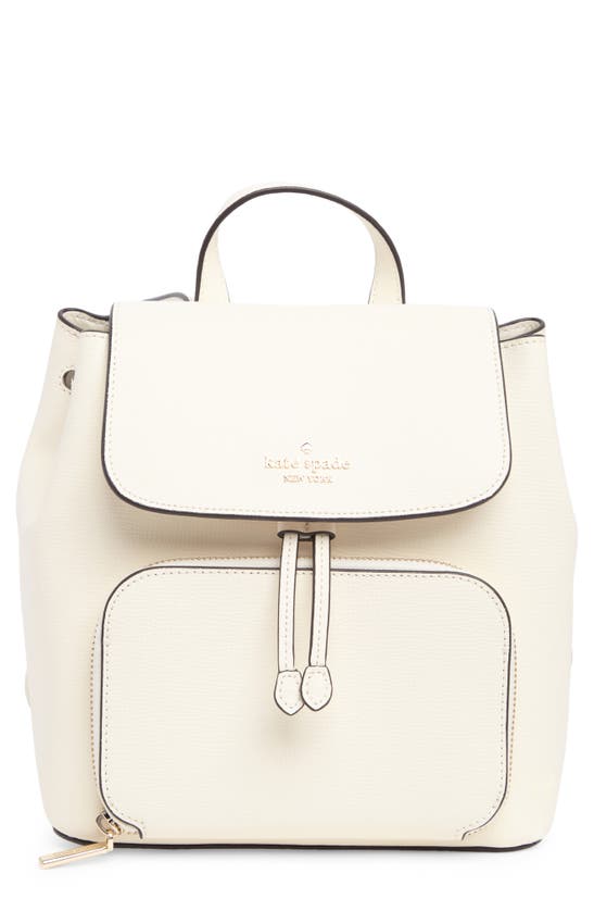 Kate Spade Kristi Medium Flap Backpack In White