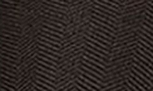 Memoi Herringbone Footless Tights In Black