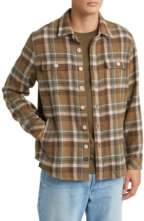 Rails Berkshire Plaid Flannel Shirt Jacket in Dutch Sage Birch at Nordstrom, Size Large