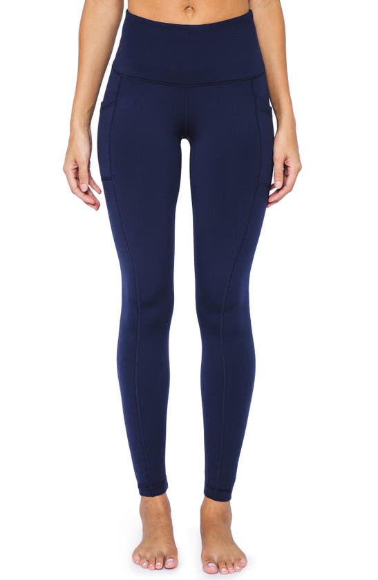 90 Degree By Reflex Polarflex Fleece Lined Leggings In Evening Blue