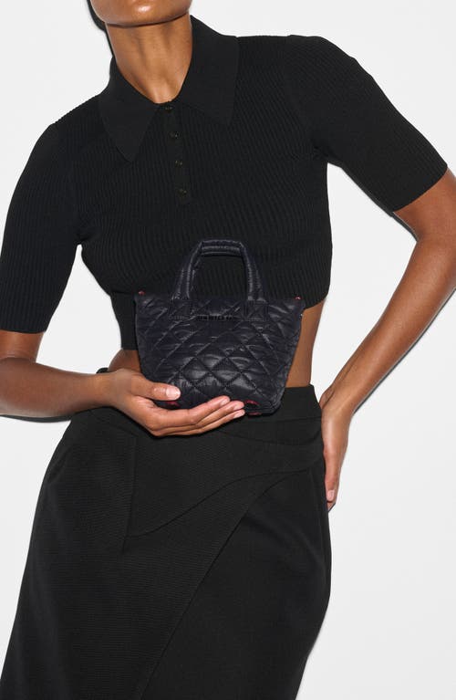 Mz Wallace Metro Deluxe Petite Tote Bag In Black