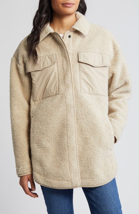 Buy Neelja Women Beige Fleece Solid Jacket (XL) l Womens jackets l