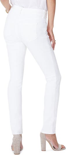 Marilyn Straight Crop Jeans - Optic White