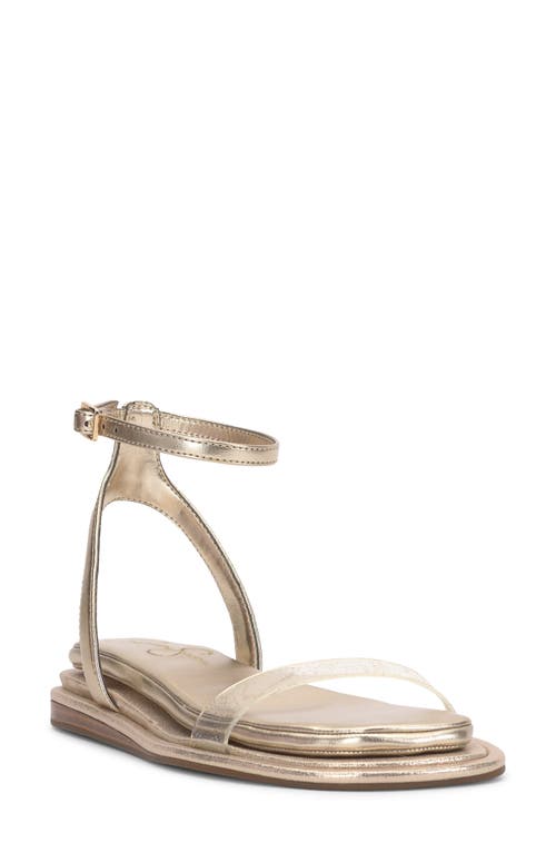 Betania Ankle Strap Sandal in Champagne