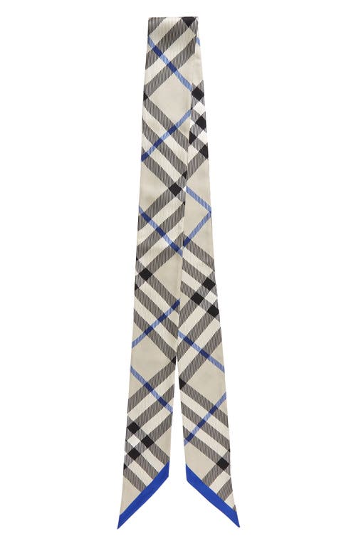 burberry Check Silk Twill Twilly Scarf in Lichen at Nordstrom