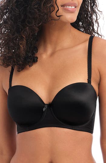 Freya Deco Underwire Molded Strapless Bra in Nude - Busted Bra Shop