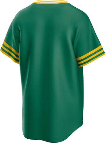 Men's Oakland Athletics Nike Kelly Green Road Cooperstown Collection Team  Jersey