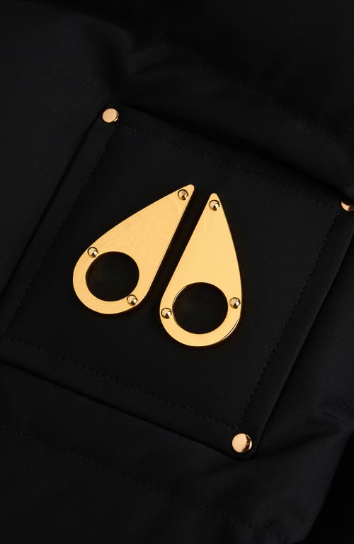 Moose Knuckles High Point Gold Series 800 Fill Power Down Bomber Jacket In Black