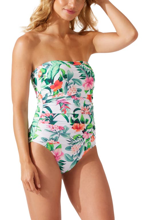 Women's Tommy Bahama Black Philadelphia Eagles Pearl Clara Wrap One-Piece  Swimsuit