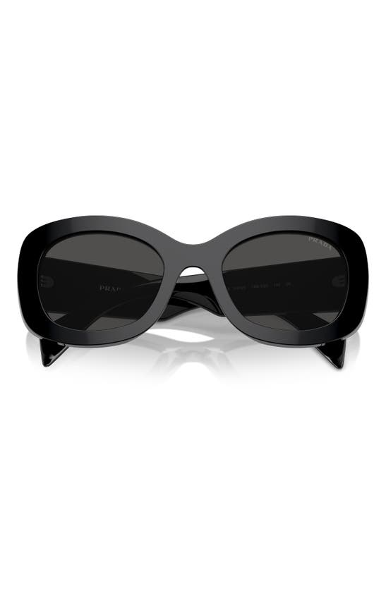Prada 54mm Oval In Black