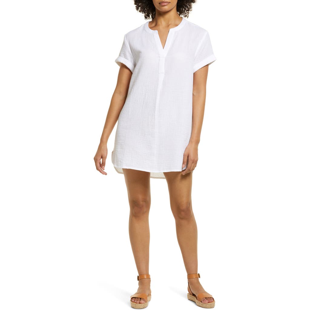 Shop Beachlunchlounge Marley Cotton Gauze Dress In White