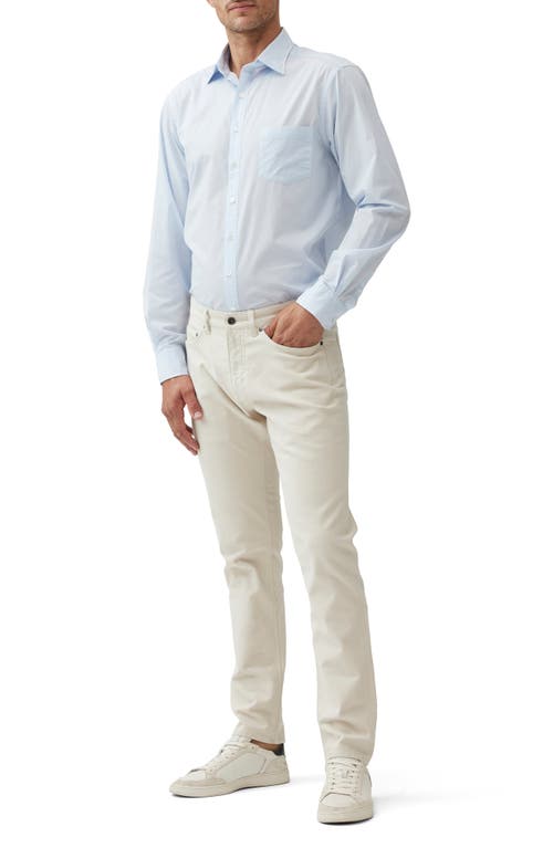 Shop Rodd & Gunn Lowcliffe Solid Cotton Button-up Shirt In Sky