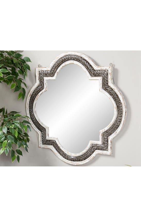 Shop Willow Row Wood Wall Mirror In White