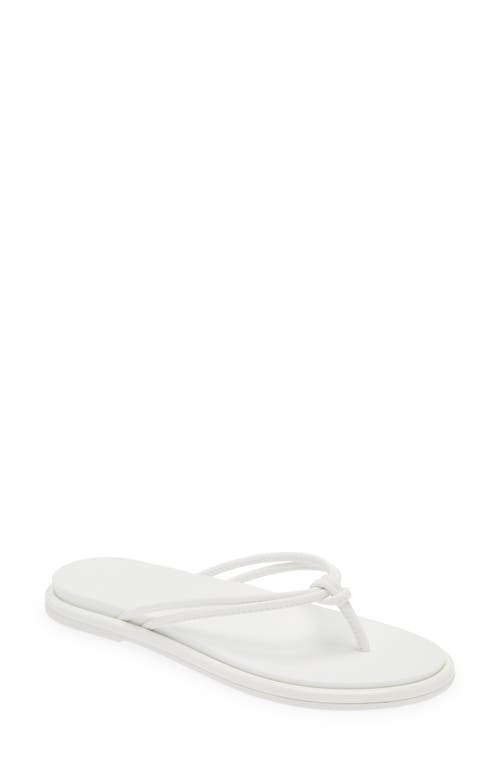 Shop Olukai Aka Flip Flop In White/white