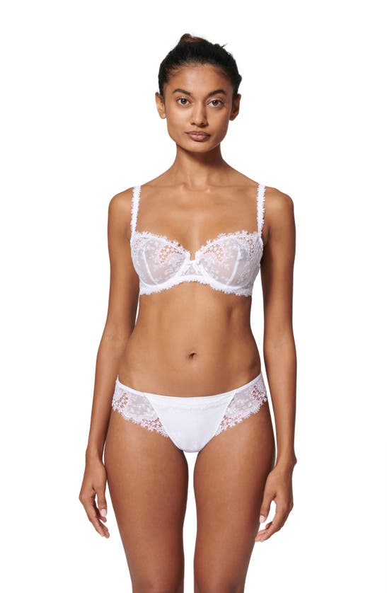 Simone Perele Wish Underwire Demi Bra In Cristal White