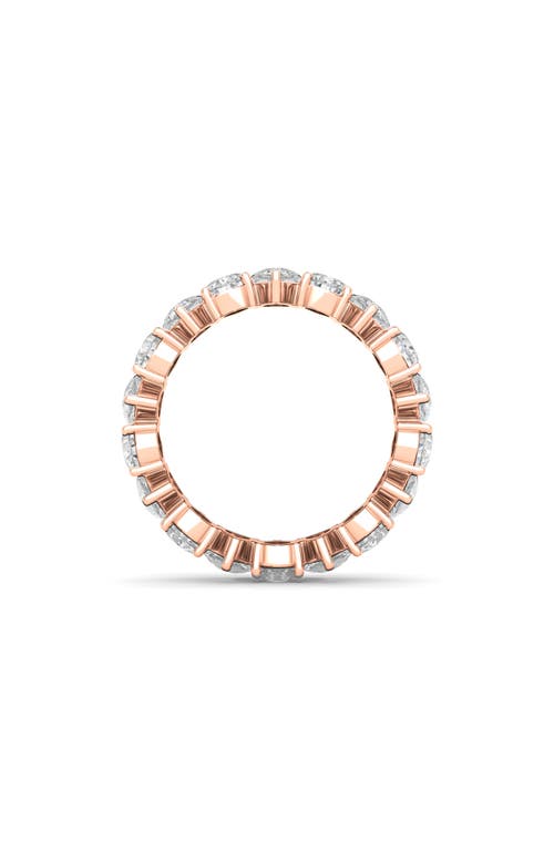 Shop Hautecarat Alternating Pear Lab Created Diamond Eternity Ring In Rose Gold