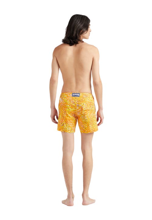 Vilebrequin Moorise Printed 4.5 Swim Shorts In Mangue