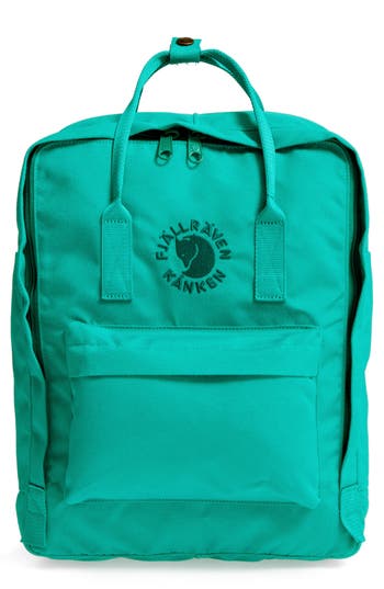 Fjall Raven Fjällräven Re-kånken Water Resistant Backpack In Emerald