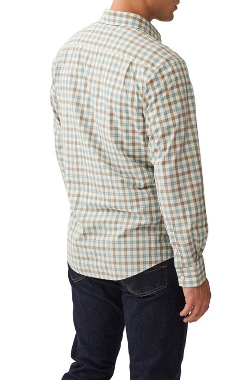 Shop Rodd & Gunn Dowling Bay Sports Fit Check Cotton Button-up Shirt In Taupe