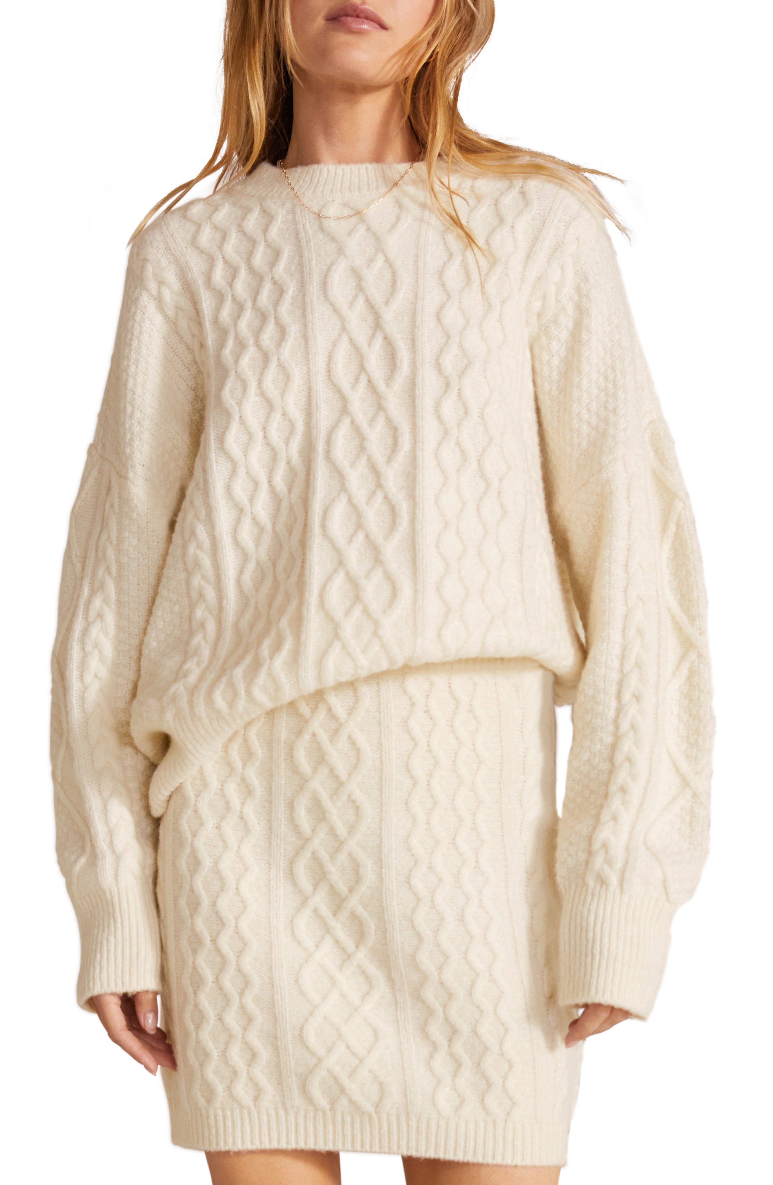 Favorite Daughter Oversize Cable Knit 