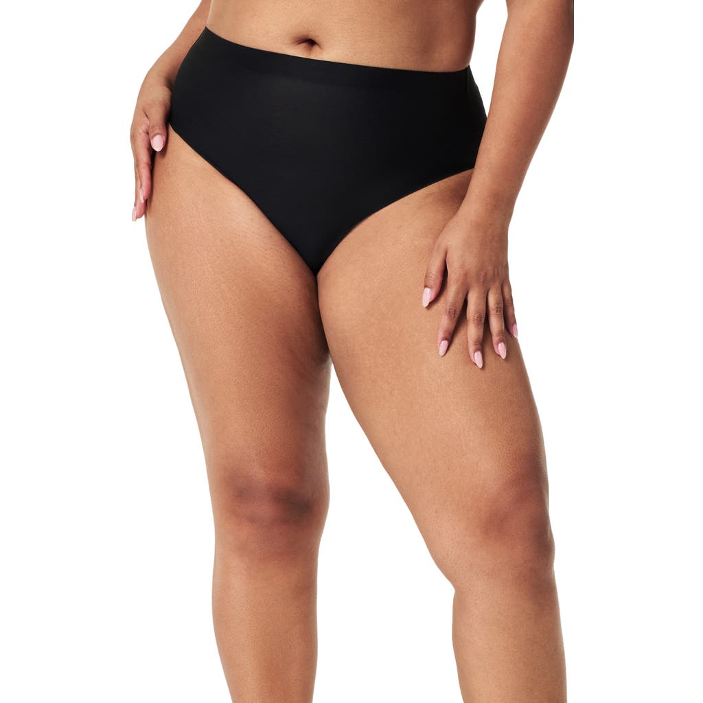 Spanx Sheer Power Control Bikini Briefs In Very Black