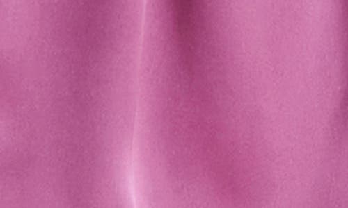 Steve Madden Long Sleeve Satin Mini Shirtdress In Vintage Purple