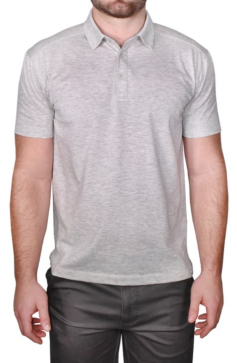 Heathered Slub Jersey Polo