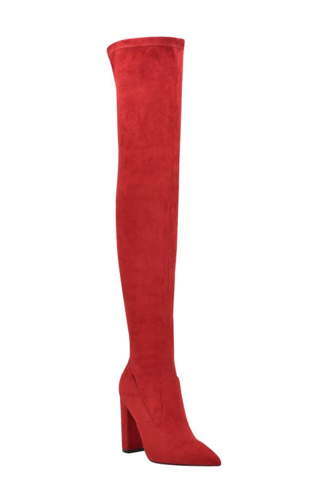 kant Il Frank Worthley Red Over-the-Knee Boots for Women | Nordstrom