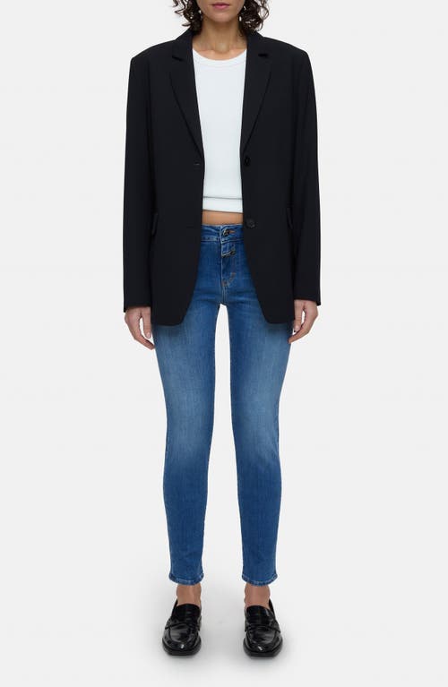 Shop Closed Baker Skinny Jeans In Mid Blue