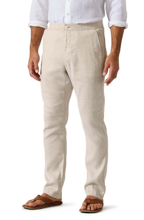 Beach Coast Stretch Linen & Cotton Pants (Big & Tall)