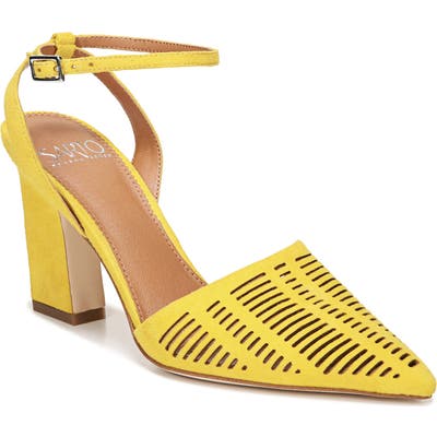 Sarto By Franco Sarto Starla Ankle Strap Pump, Yellow