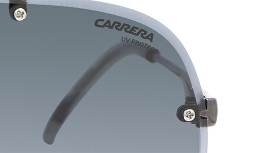 Carrera Eyewear 65mm Gradient Oversize Aviator Sunglasses In Dark Ruth Gray/dark Grey Sf