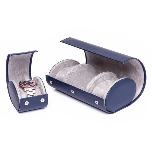 Shop Rapport London Hyde Park Three Watch Roll In Navy