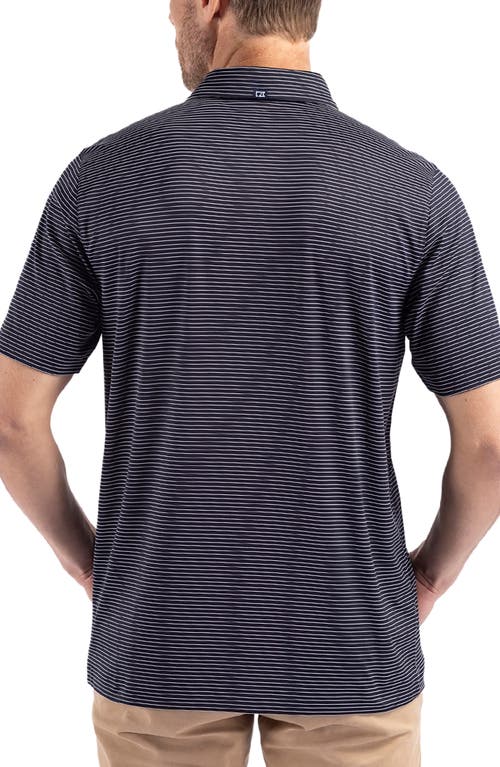 CUTTER & BUCK CUTTER & BUCK FORGE FINE LINE STRIPE RECYCLED BLEND POLO