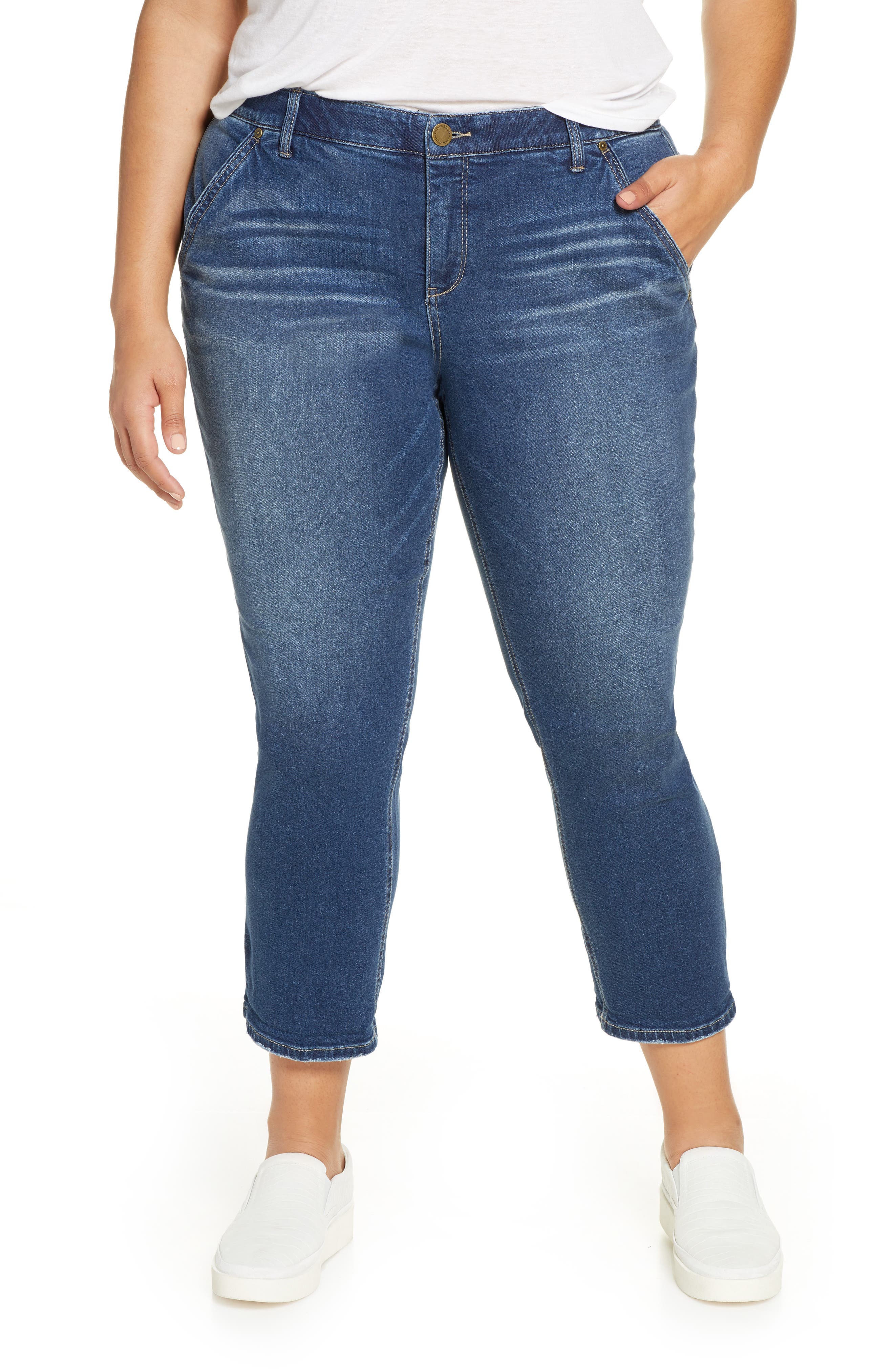 Wit & Wisdom AbSolution Straight Leg Jeans (Plus Size) (Nordstrom