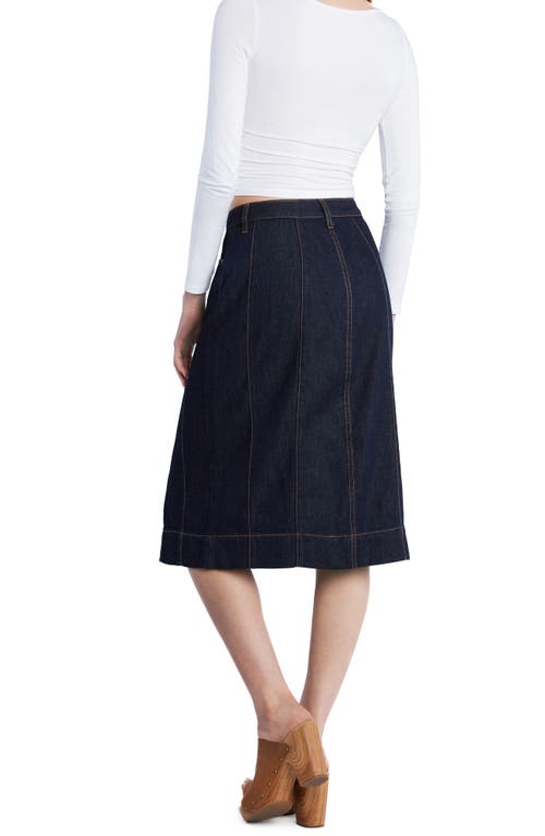 WASH LAB DENIM WASH LAB DENIM ALICE PINTUCK DENIM SKIRT